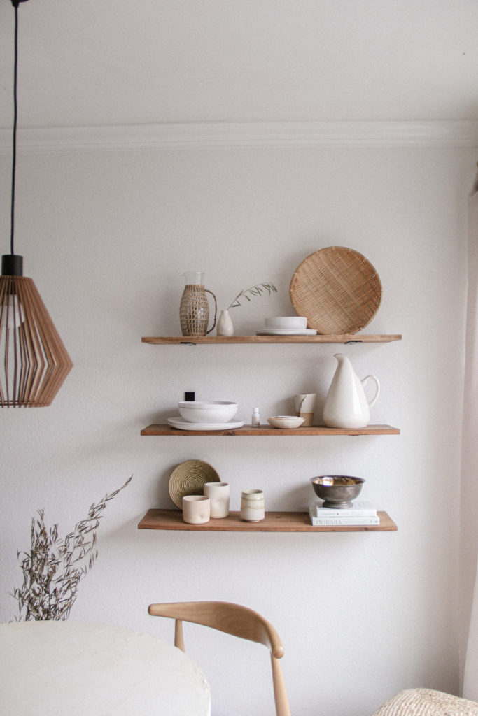 5 tips and tricks to style open shelving — Sunny Circle Studio
